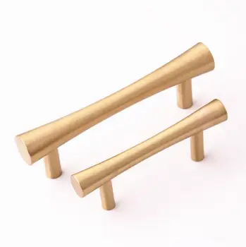

2.5" 3.75" Brass Drawer Pulls Knobs Door Handles America Dresser Pull Kitchen Door Cabinet Handles Furniture Hardware 64 96mm