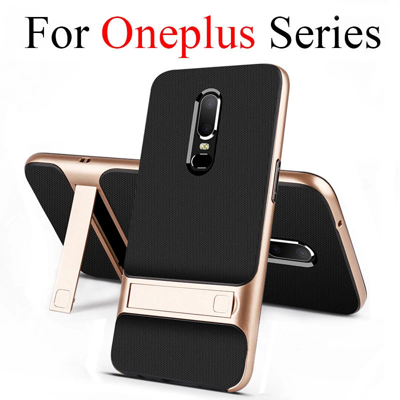 

Protective Case On For Oneplus 7 Pro Phone Cover One Plus 1 1plus 5 6 T 6t 5t t5 t6 7pro Oneplus7 Bumper Fundas Coque Stand