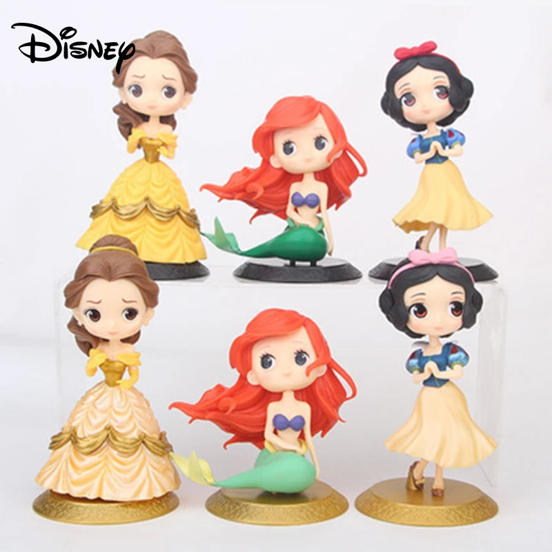 Disney Белоснежка Русалка колокольчик принцесса модель куклы украшение для торта