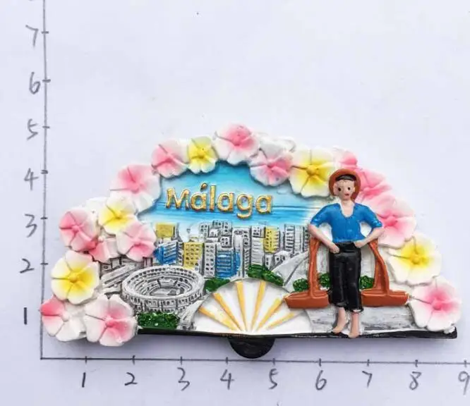 Spain Malaga Travel Souvenir Fridge Magnetic Stickers | Дом и сад