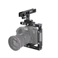 

HDRIG Extension-type Half Camera Cage Kit with Adjustable Top Cheese Handle Grip for DSLR Camera 80D a7II GH5 D3200