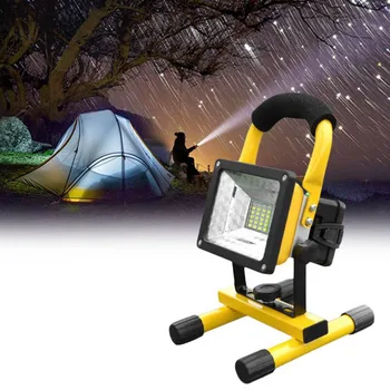 

30W Waterproof Flood Light Outdoor 24 Led Reflector Portable 220v Rechargeable Spotlight Floodlight Work Light Construction Lamp
