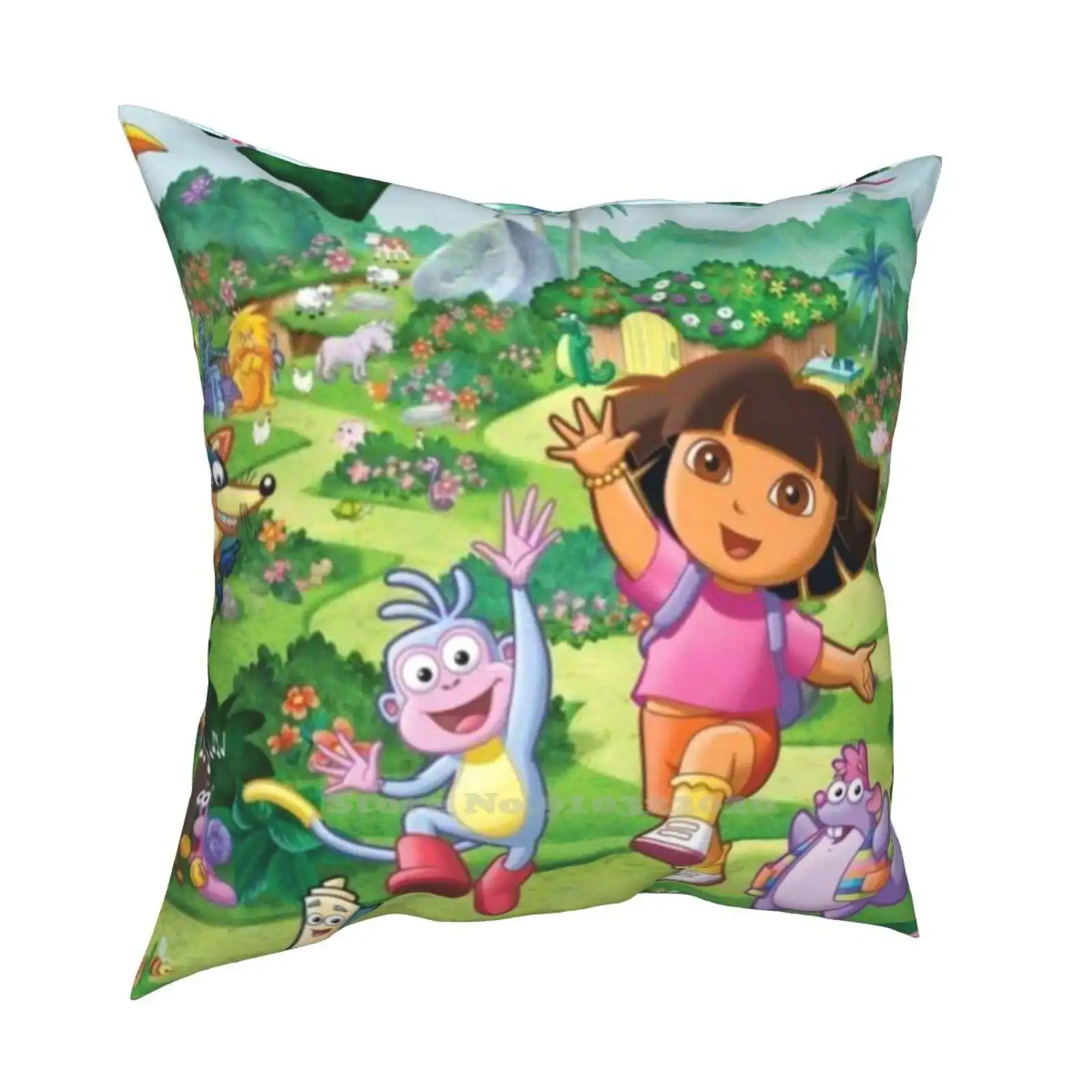 Fashion Sofa Throw Pillow Cover Federa Dora Dora Dora Tv Show Diego Swiper Dora La Exploradora Dora Doll Dora Games