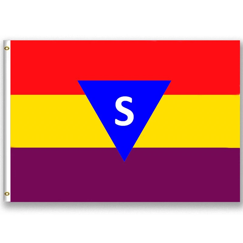 Spanish 2 World War Banner Rotspainer Flag For the Spaniards of German Concentration Camp in II | Дом и сад