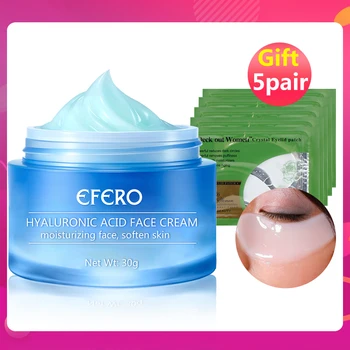 

1Set Moisturizing Hyaluronic Acid Day Cream Anti Wrinkle Whitening Brighten Collagen Eye Masks Skin Firming Essence Face Cream