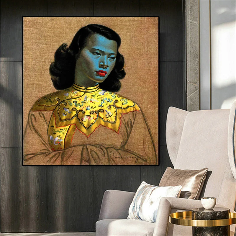 Картина маслом на холсте Tretchikoff с изображением женщины из Востока плакаты