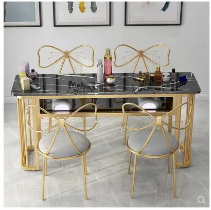 Web celebrity Nordic nail table simple economy single small double nail table