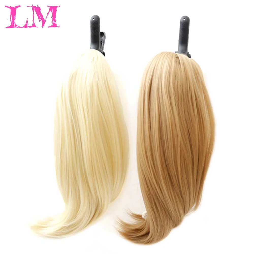 

LiangMo Straight hair Synthetic Drawstring Ponytail Resist High Temperature Hairpieces Short Claw In Ponytail Extension