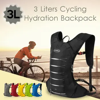 

3 Liters Cycling Hydration Backpack Lightweight Water-resistant Daypack Bag for Outdoor Riding Hiking Running Camping