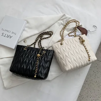 

Bag For Women Mass Bag 2020 New Korean Casual Simple Shoulder Messenger Bag Chain Tote Bag