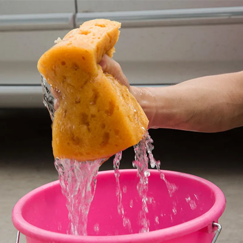 1 Pcs Yellow Car Wash Sponges - Large Car Sponges For Washing Car