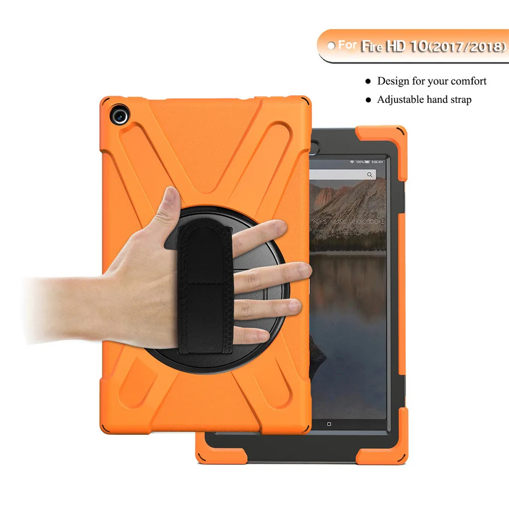 Для Fire HD 10 / сверхпрочный ударопрочный чехол-подставка+ плечевой ремень