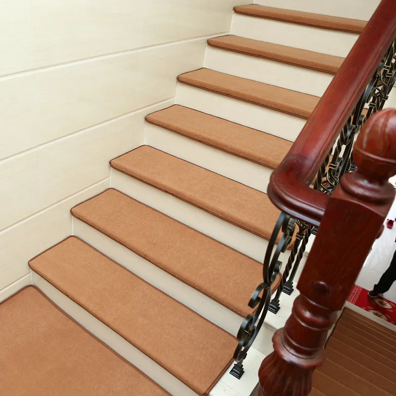 15 шт. клейкие ковровые ступени лестницы коврики нескользящие покрытия защита Шаг Коврик Поддержка настройки