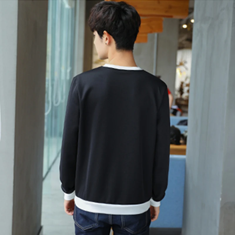 Deer Print O neck Oversized 2019 Autumn Winter men T shirt long Sleeve plus size 3xl Korean style minimalist student clothes Deer Print O neck Oversized 2019 Autumn Winter men T shirt long Sleeve plus size 3xl Korean style minimalist student clothes