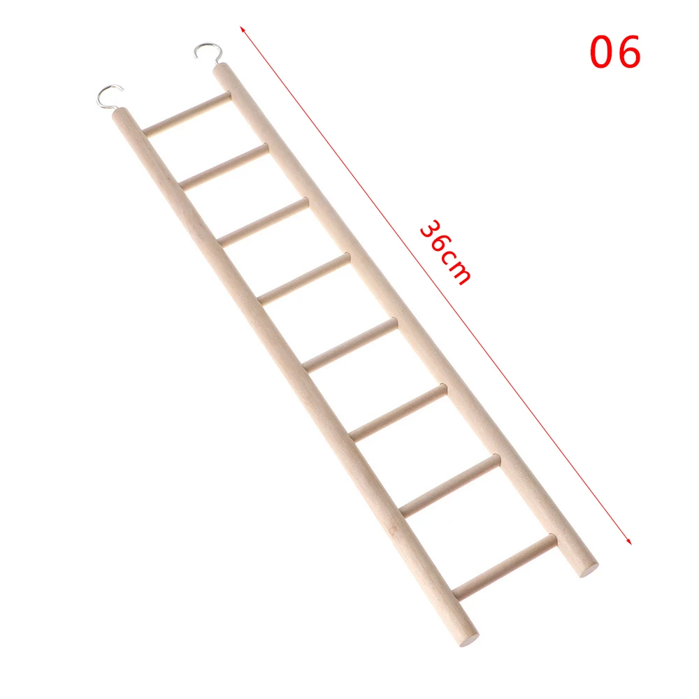 8 Ladders Птиц игрушки деревянные Лестничные Качели-Когтеточка для кошек восхождение 3/4/5/6/7/8 лестница клетка для птиц хомяк ящерица Хамелеон попугай учебные материалы - Цвет: 8 Ladders