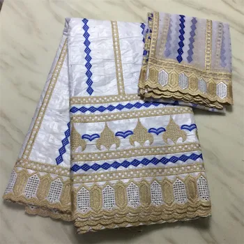 

2020 New arrival african bazin riche fabric with beads cord lace fabric guinea brocade fabric for wedding PL032001