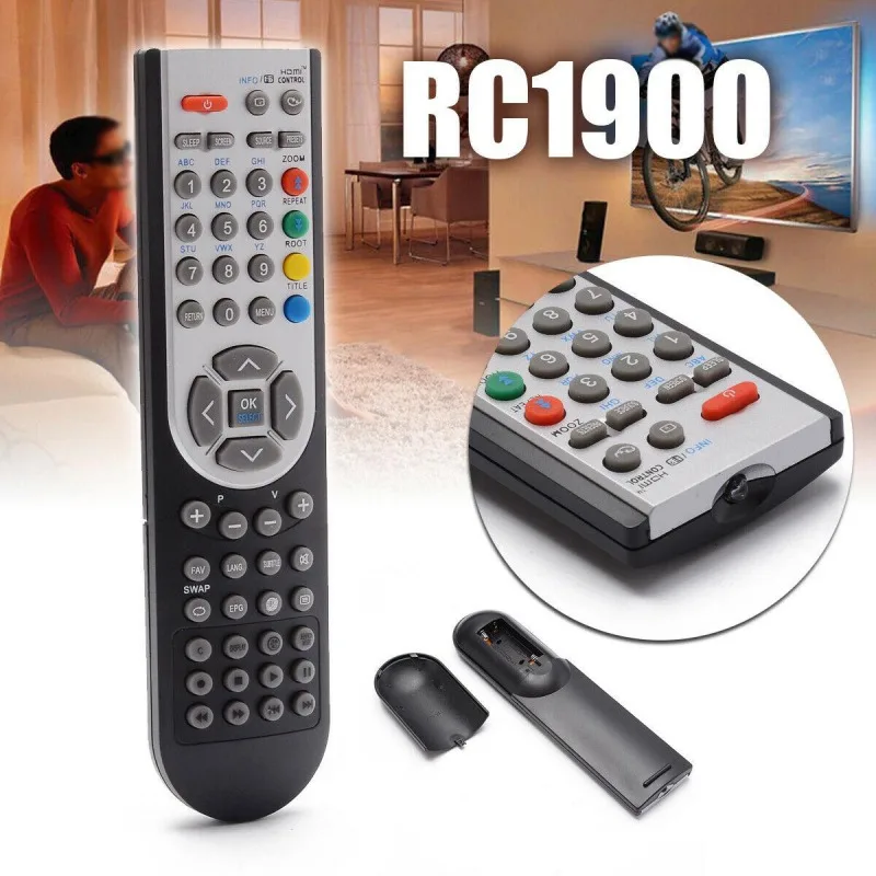RC1900 универсальный пульт дистанционного управления для ЖК-телевизора Vestel/OKI/Toshiba/Grundig/Finlux tv