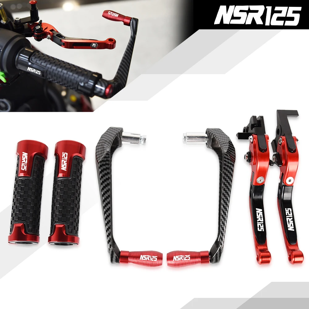 NSR-125 NSR 125 1989 Motorcycle Handguard Clutch Brake Levers Folding For HONDA NSR125 1988-1990 Lever Handlebar Grips Anti-Fall |
