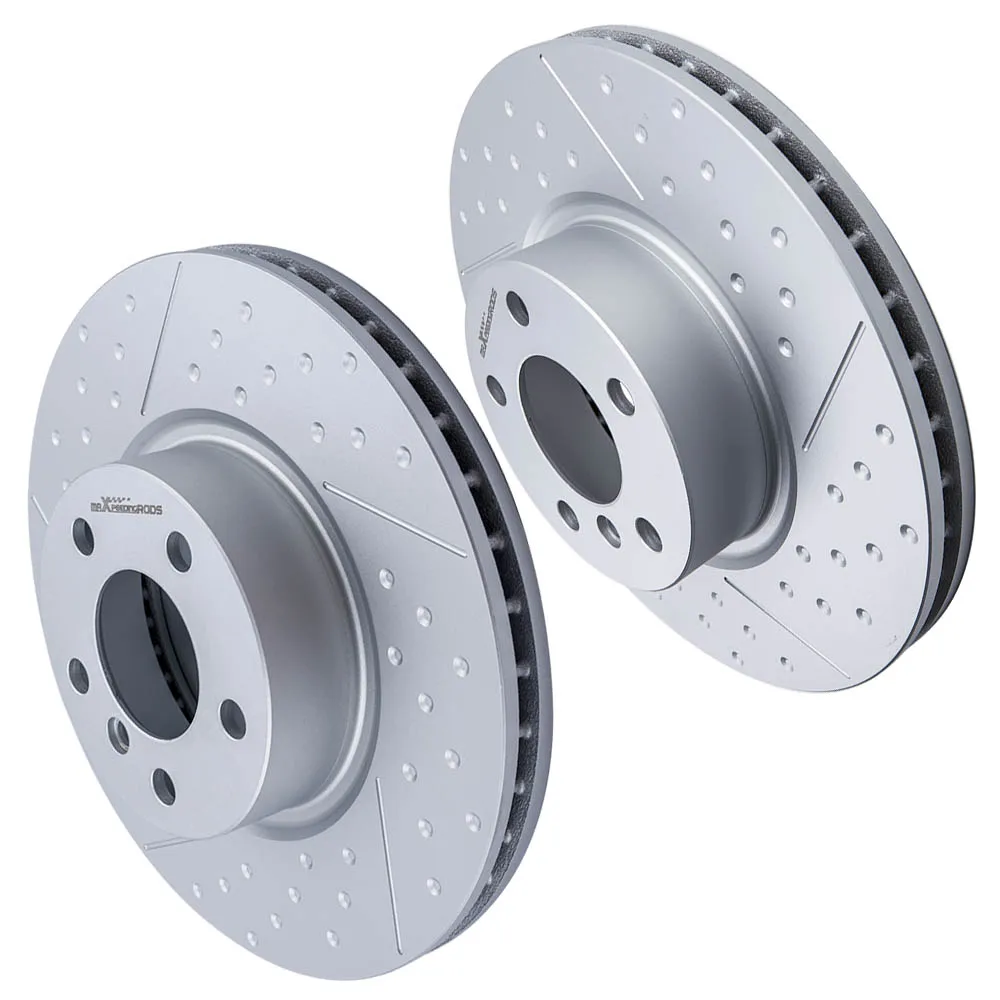 5 Holes Pair LH RH Sides Front Brake Rotors Dics for BMW X3 X4 xDrive