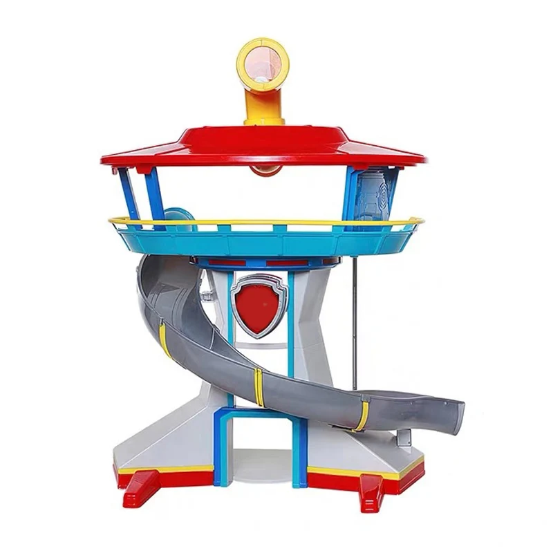 1 шт. собачья башня спасательная база игровой набор Щенячий патролл игрушки модель Patrulla Canina аниме ActionToy фигурка ребенка подарок на день рождения - Цвет: without box