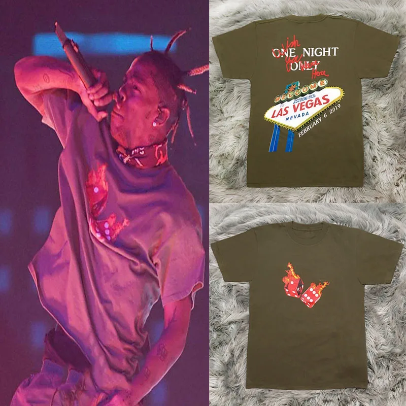 19SS с изображением Трэвиса Скотта Astroworld Tour Vegas футболки для мужчин и женщин высокое качество 1:1 Astroworld футболка уличная астромир футболка