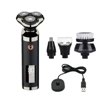 

Men Liquid Crystal High Quality Insurance Electric Shaver Charging Mode Full Body Face Private 4D Waterproof Beard Trimmer