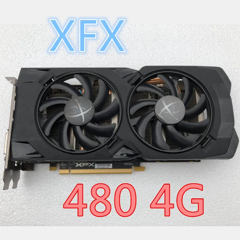 XFX RX 480 4 Гб 256bit GDDR5 Настольные ПК игровые видеокарты видеокарта не горная 480 4G|Графические карты| | АлиЭкспресс