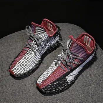 

Women Sneakers Yellow Red 2020 Spring Fashion Flying Platform Women Casual Shoes Breathable Mesh Women Shoes Ladies Basket Femme