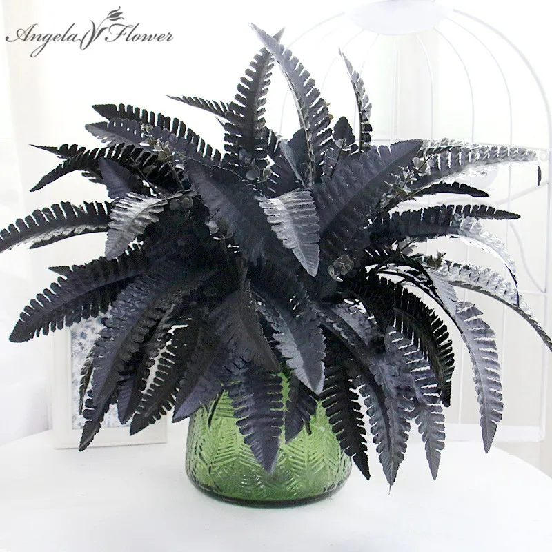 Elegant Burgundy Persian Grass Artificial Floral Arrangement for Wedding and Home Decor