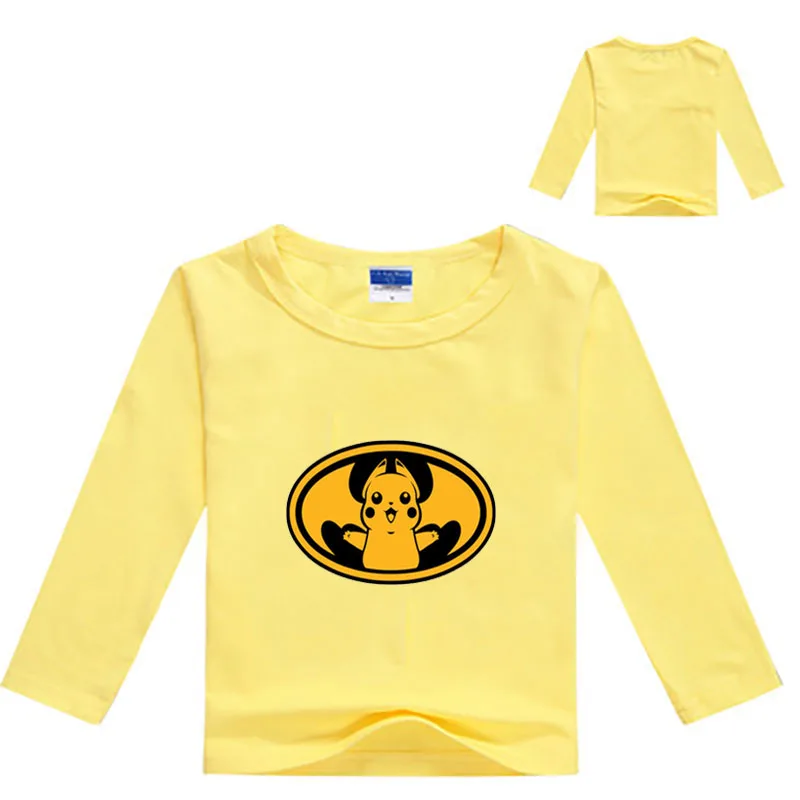 Boys T Shirt Girl Tshirt Children Clothes Toddler T-Shirt Kid Long Sleeve Tops Pokemon T Shirts Baby Tee Kids Christmas Shirt - Color: 4