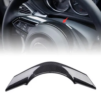 

CX-5 Steering Wheel trim Inner Interior For Mazda Fiber Decorative Cover Fit CX5 2016-18 ABS