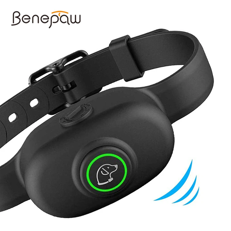 

Benepaw Electric Anti Bark Dog Training Collar Adjustable Sensitivity Waterproof Rechargeable Beeper Dog Collars No Harm Shock