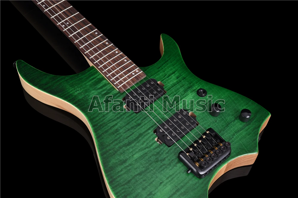 Afanti музыкальная фабрика Безголовый стиль Ash Body Электрогитара(AWT-729
