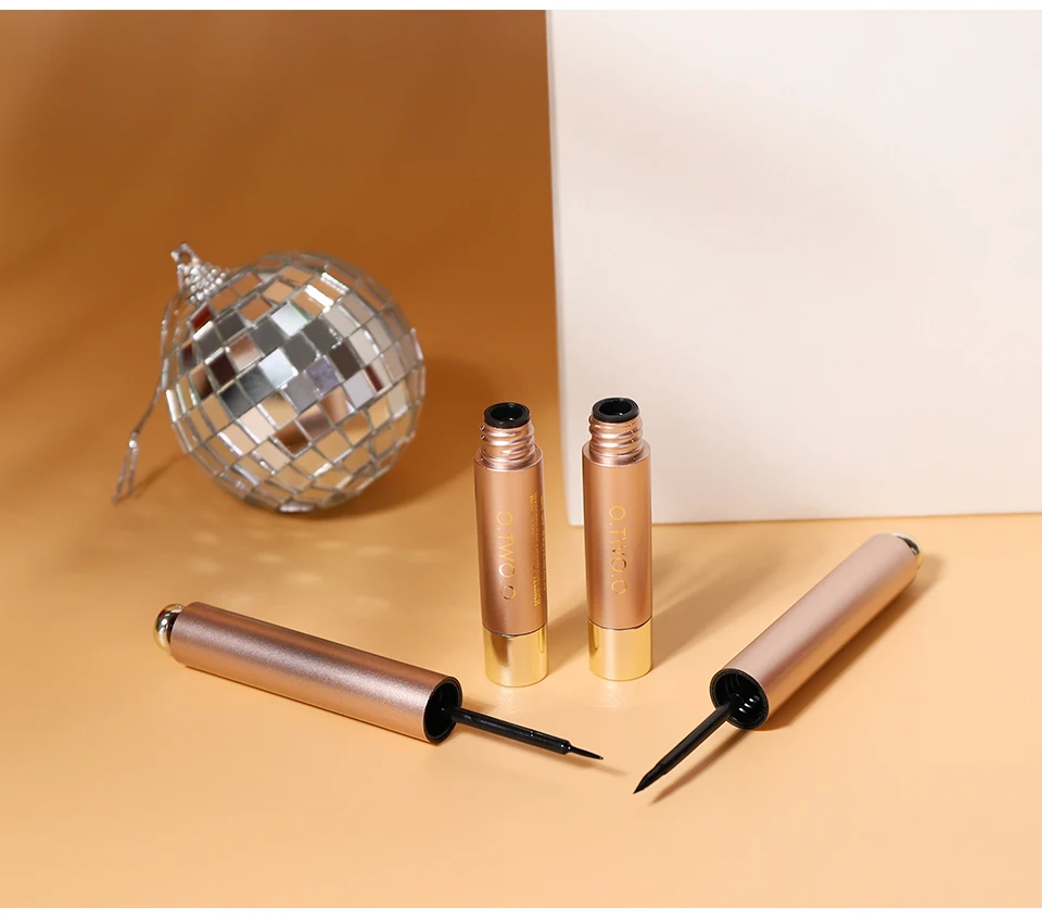 O.TWO.O Liquid Eye Liner Waterproof Ultra Fine Brush Head Long Lasting Quick Dry Natural Eyeliner Cosmetics