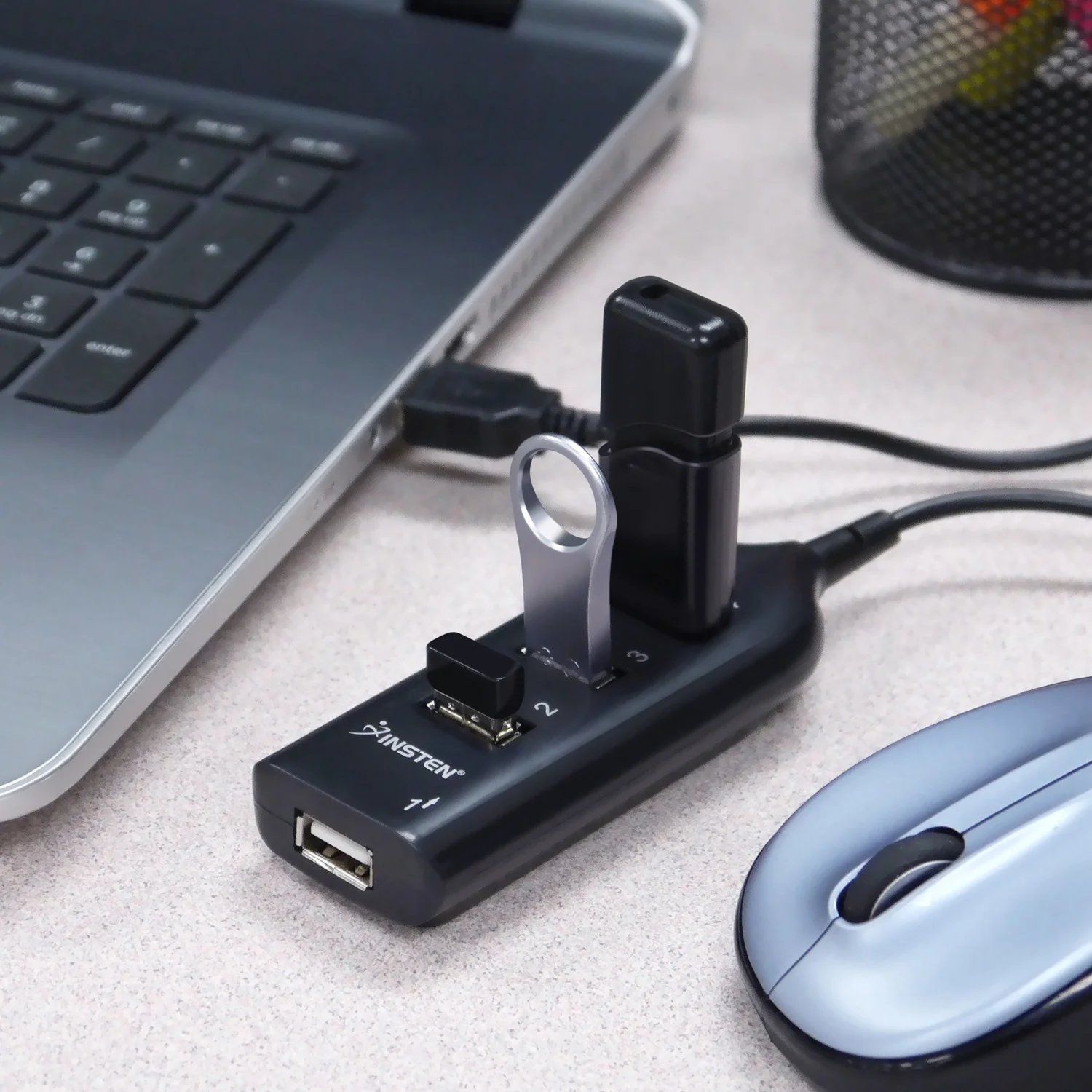 Высокоскоростной микро мини 4 порта 2,0 usb-хаб сплиттер адаптер для ПК ноутбук компьютер