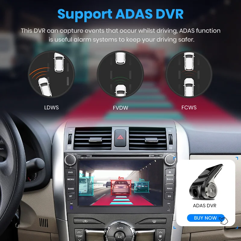 Sale Junsun Radio 2 din Android 9.0 Car Multimedia 4G+64G for Toyota corolla 2007 2008 2009 2010 2011 Car DVD Radio Gps Stereo 4