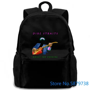 

Dire StraitMoney for Nothing Black Poster All s for Male Basic women men backpack laptop travel school adult student