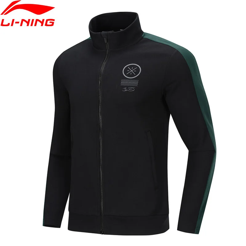 

Li-Ning Men Wade Series Sports Sweater Regular Fit 72% Cotton 28% Polyester Pockets LiNing Comfort Sport Coats AWDP499 CJAS19