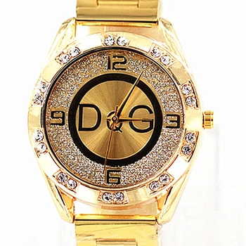 2021 Zegarek Damski new DQG fashion luxury watch crystal quartz female watch gold silver stainless steel ladies dress watch 1