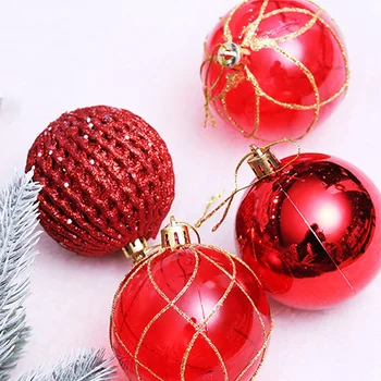 

24 pcs Christmas Decorations 7cm Balls tree ornaments large Foam Styrofoam Decoration Toys on the Christmas Tree Ball Baubles