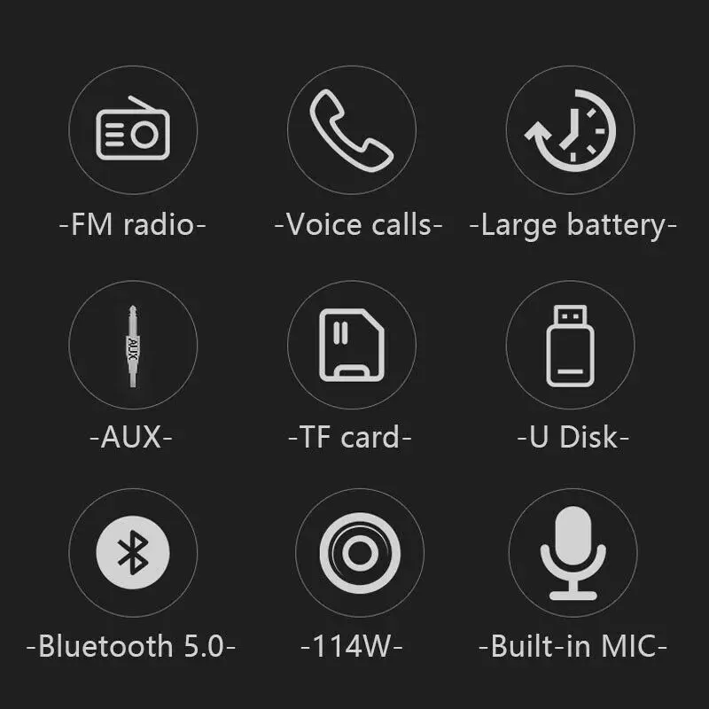 US $25.70 Portable Bluetooth Speaker Powerful Subwoofer Radio FM Wireless Caixa De Som Bluetooth Speaker Music Sound Box High Power Bass