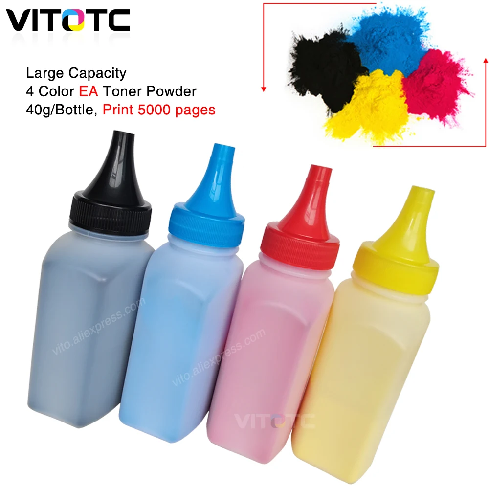 4Pcs Colored Toner Cartridge Powder Reset Chip Kit Compatible for Xerox Phaser 6510 WorkCentre 6515 n dn dni Large Capacity toner cartridge replacement