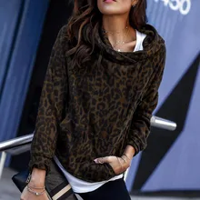 Leopard Hoodie Women Spring Autumn Hood Casual Sweatshirt Ladies Basic Tops New Year Green Print Fashion Pocket Hoodies 2019 XL Leopard Hoodie Women Spring Autumn Hood Casual Sweatshirt Ladies Basic Tops New Year Green Print Fashion Pocket Hoodies 2019 XL