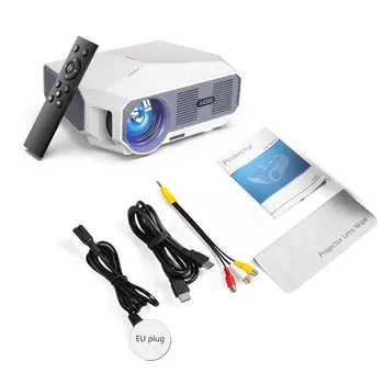 

A4300 Pro Portable Mini LED Projector with USB VGA HDMI AV Multimedia for Party Home Entertainment with Remote Control