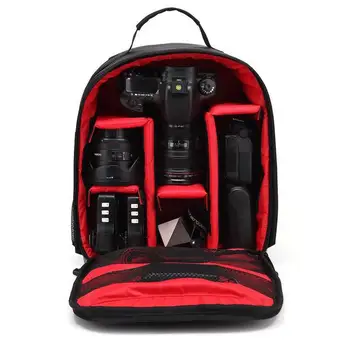 

HobbyLane Waterproof Digital DSLR Camera Video Bag SLR Camera Backpack PE Padded for Photographer