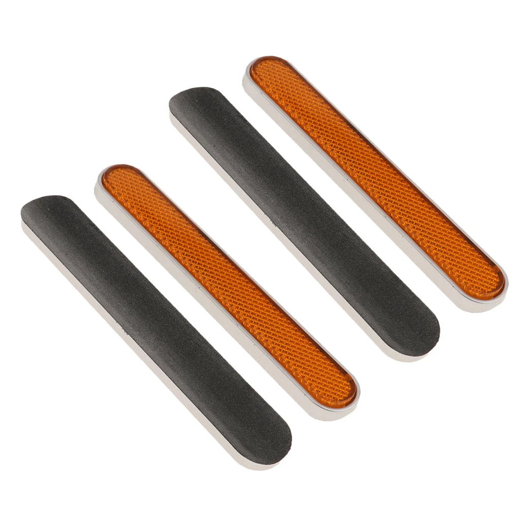 4pcs Orange Latch Cover Reflectors for 2014-2018 Harley Touring Saddlebags Reflector, Left & Right