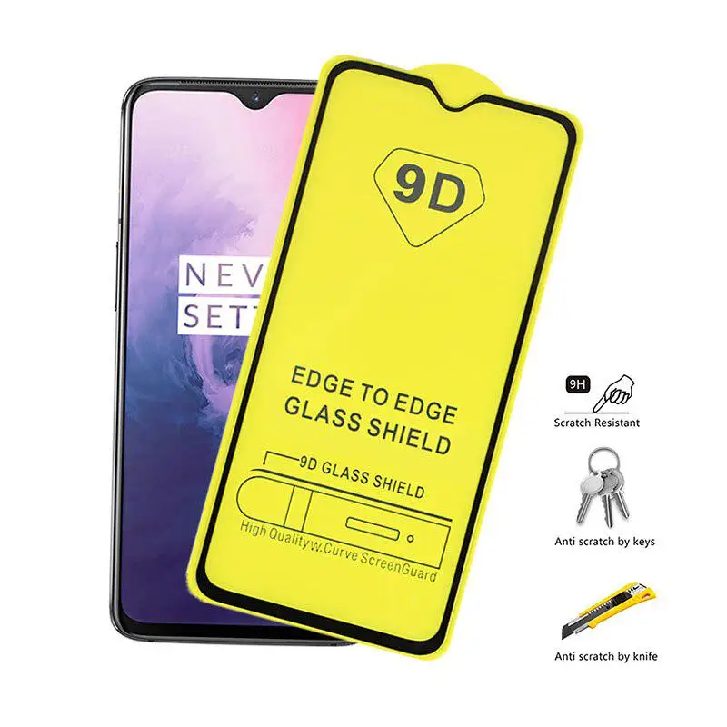 9D Защитное стекло для Oneplus 7 закаленное T 6T 5T 6 Защитная крышка экрана 5 1 + One