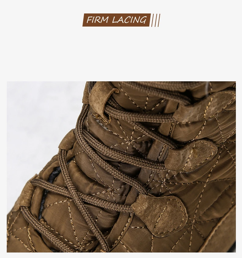 Мужские зимние ботинки мужская защитная обувь плюшевые теплые рабочие ботинки кожаные высокие зимние Уличная обувь для мужчин Мужская обувь 38-47