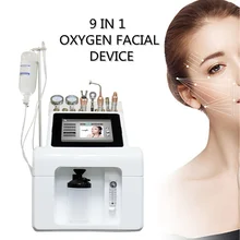 

Professional Lifting Facial Cleansing Oxygen Injection 9 in 1 Spray Whitening Deep Clean Rejuvenation Device Skin Care Set