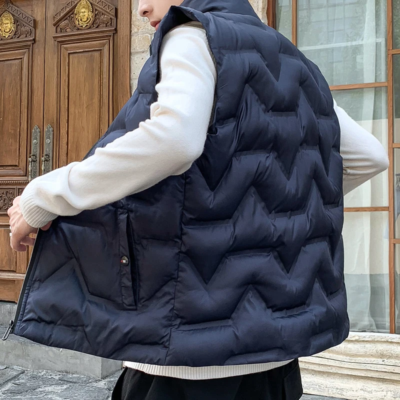 Модная мужская куртка без рукавов, жилетка, весна, Стильные повседневные пальто для мужчин, с хлопковой подкладкой, мужской жилет, высокое качество, жилет для мужчин, Новинка